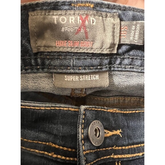 Torrid Luxe Slim Boot Jeans Super Stretch Dark Wash Wide Leg Flare Womens 18S - Picture 3 of 11